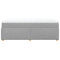 vidaXL Box Spring Bed with Mattress Light Grey 90x200 cm Fabric