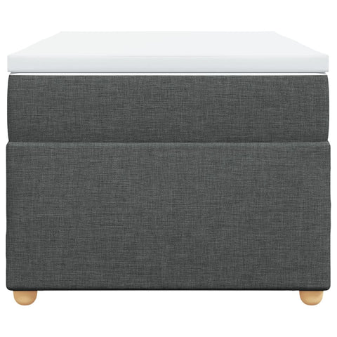 vidaXL Box Spring Bed with Mattress Dark Grey 90x200 cm Fabric