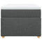 vidaXL Box Spring Bed with Mattress Dark Grey 90x200 cm Fabric