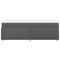 vidaXL Box Spring Bed with Mattress Dark Grey 90x200 cm Fabric