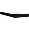 vidaXL Box Spring Bed with Mattress Black 90x200 cm Fabric