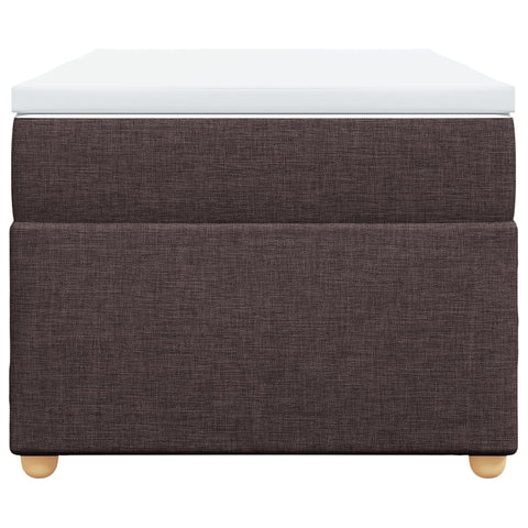 vidaXL Box Spring Bed with Mattress Dark Brown 90x200 cm Fabric