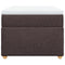 vidaXL Box Spring Bed with Mattress Dark Brown 90x200 cm Fabric