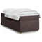 vidaXL Box Spring Bed with Mattress Dark Brown 90x200 cm Fabric