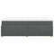 vidaXL Box Spring Bed with Mattress Dark Grey 120x200 cm Fabric