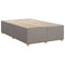 vidaXL Box Spring Bed with Mattress Taupe 120x200 cm Fabric