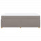 vidaXL Box Spring Bed with Mattress Taupe 120x200 cm Fabric