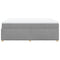 vidaXL Box Spring Bed with Mattress Light Grey 140x200 cm Fabric