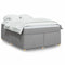 vidaXL Box Spring Bed with Mattress Light Grey 140x200 cm Fabric