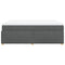 vidaXL Box Spring Bed with Mattress Dark Grey 140x200 cm Fabric