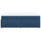 vidaXL Box Spring Bed with Mattress Blue 140x200 cm Fabric