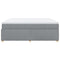 vidaXL Box Spring Bed with Mattress Light Grey 180x200 cm Fabric