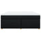 vidaXL Box Spring Bed with Mattress Black 180x200 cm Fabric
