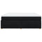 vidaXL Box Spring Bed with Mattress Black 180x200 cm Fabric