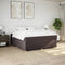 vidaXL Box Spring Bed with Mattress Dark Brown 180x200 cm Fabric