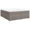 vidaXL Box Spring Bed with Mattress Taupe 180x200 cm Fabric