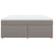 vidaXL Box Spring Bed with Mattress Taupe 180x200 cm Fabric