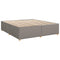 vidaXL Box Spring Bed with Mattress Taupe 180x200 cm Fabric