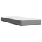 vidaXL Box Spring Bed with Mattress Light Grey 90x200 cm Fabric