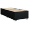 vidaXL Box Spring Bed with Mattress Black 90x200 cm Fabric