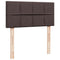 vidaXL Box Spring Bed with Mattress Dark Brown 90x200 cm Fabric