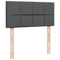 vidaXL Box Spring Bed with Mattress Dark Grey 100x200 cm Fabric