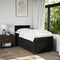 vidaXL Box Spring Bed with Mattress Black 100x200 cm Fabric