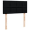 vidaXL Box Spring Bed with Mattress Black 100x200 cm Fabric