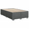 vidaXL Box Spring Bed with Mattress Dark Grey 120x190 cm Fabric