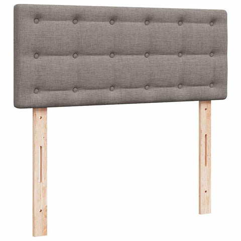 vidaXL Box Spring Bed with Mattress Taupe 120x190 cm Fabric