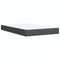 vidaXL Box Spring Bed with Mattress Dark Grey 120x200 cm Fabric