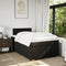 vidaXL Box Spring Bed with Mattress Black 120x200 cm Fabric