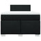 vidaXL Box Spring Bed with Mattress Black 120x200 cm Fabric