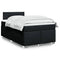 vidaXL Box Spring Bed with Mattress Black 120x200 cm Fabric