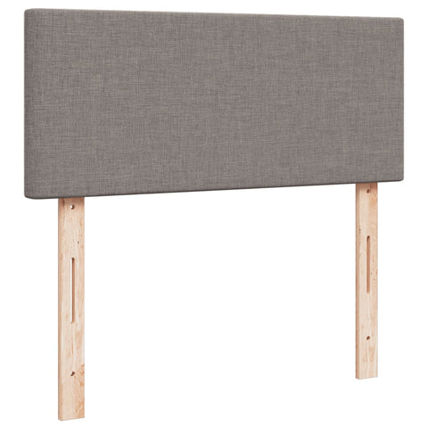 vidaXL Box Spring Bed with Mattress Taupe 120x200 cm Fabric