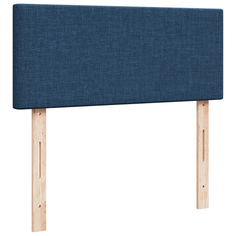 vidaXL Box Spring Bed with Mattress Blue 120x200 cm Fabric