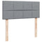 vidaXL Box Spring Bed with Mattress Light Grey 120x200 cm Fabric