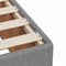 vidaXL Box Spring Bed with Mattress Light Grey 120x200 cm Fabric