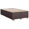 vidaXL Box Spring Bed with Mattress Dark Brown 120x200 cm Fabric