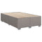 vidaXL Box Spring Bed with Mattress Taupe 120x200 cm Fabric