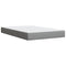 vidaXL Box Spring Bed with Mattress Light Grey 120x200 cm Fabric