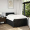 vidaXL Box Spring Bed with Mattress Black 120x200 cm Fabric