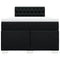 vidaXL Box Spring Bed with Mattress Black 120x200 cm Fabric