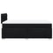 vidaXL Box Spring Bed with Mattress Black 120x200 cm Fabric