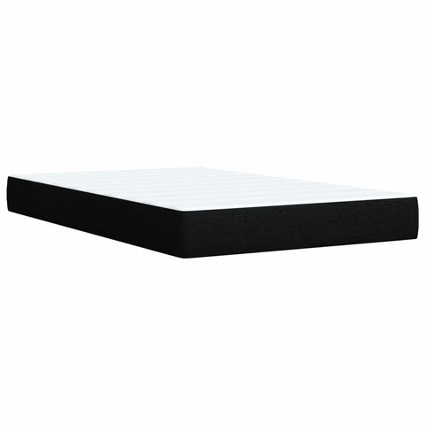 vidaXL Box Spring Bed with Mattress Black 120x200 cm Fabric