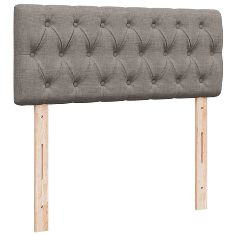 vidaXL Box Spring Bed with Mattress Taupe 120x200 cm Fabric