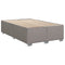 vidaXL Box Spring Bed with Mattress Taupe 120x200 cm Fabric