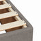 vidaXL Box Spring Bed with Mattress Taupe 120x200 cm Fabric