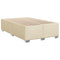 vidaXL Box Spring Bed with Mattress Cream 120x200 cm Fabric