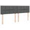 vidaXL Box Spring Bed with Mattress Dark Grey 180x200 cm Fabric